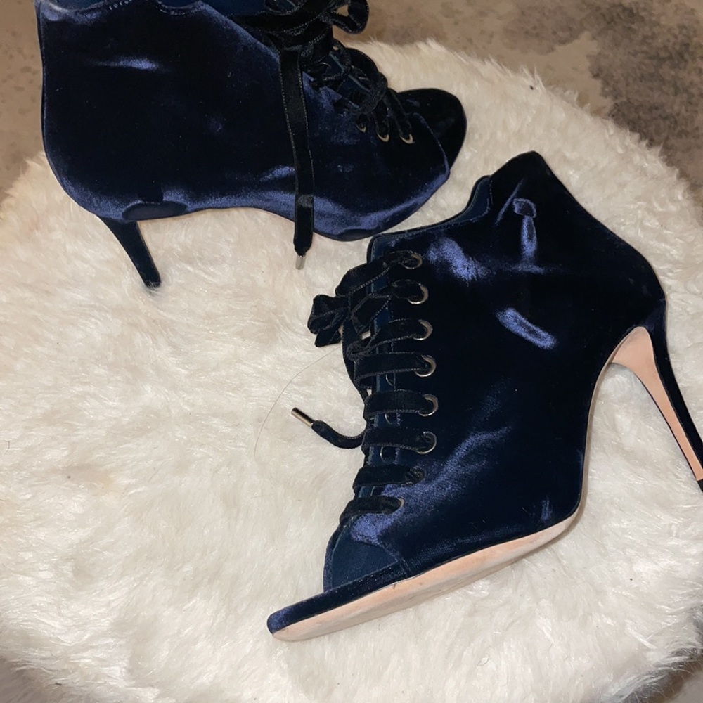 Velvet Jimmy CHOO booties